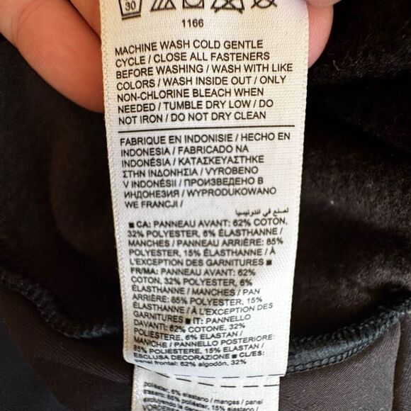 Athleta Retroplush Velvet Mixed Media Crewneck Oversized Sweatshirt Size M #2373 - Picture 15 of 16